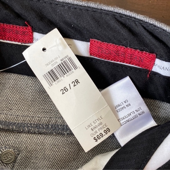 Banana Republic NWT Jeans Size 2 Grey - Picture 2 of 3